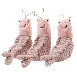 可爱搞笑装饰儿童鼠标毛绒玩具新款皮皮虾Iobster加重棉枕婴儿毯38厘米ODM标签