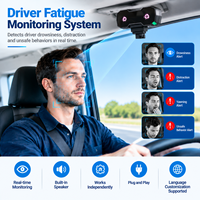 Caméra DMS autonome avec haut-parleur intégré pour la surveillance de la fatigue du conducteur dans les autobus, les camions et les véhicules utilitaires