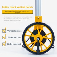 Haute précision affichage numérique roue de mesure électronique compteur de distance portable dispositif de mesure de route roue d'acre pour métrique