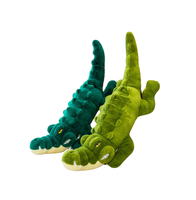 Peluche personnalisée en forme de crocodile à longues rayures, coussin brodé, en PP doux avec rembourrage en coton, cadeau d'anniversaire.