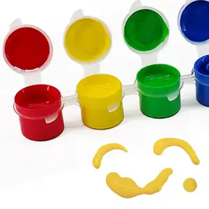 Non toxic mini paint 4.5ml Acrylic Paint Cup 8 basic Colors Pots Strip Acrylic Paint for Adults and Kids