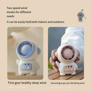 Mini ventilateur portable rechargeable en forme de dessin animé, cadeau idéal - Product Image 4