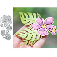 Kit de découpe et d'embossage manuel en acier au carbone pour scrapbooking DIY, motif floral, modèle exclusif transfrontalier