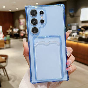 Nuovo caldo trasparente Anti-drop porta carta per Samsung S25 Ultra S24 S23 Slot per schede TPU Shockproof custodia del telefono - Product Image 6