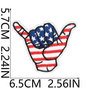 Parches Patrióticos Personalizados, Insignia Bordada con la Bandera de EE. UU., Aplique de <span class=keywords><strong>Águila</strong></span> Americana para el 4 de Julio, Termoadhesivo para el Día de la Independencia, Decoración DIY - Product Image 4