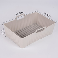 Tapis de cuisson rectangulaire pliable en silicone résistant à la chaleur pour friteuse à air, panier de four, plateau de cuisson, outil de cuisson pour la cuisine domestique