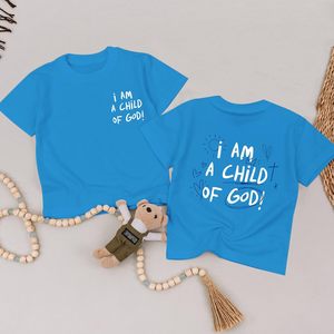Camiseta FOXA I Am A Child Of God para niños y niñas, camiseta gráfica de algodón religiosa cristiana, Top de verano, corte Regular Unisex - Product Image 6