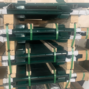 Màu xanh lá cây màu thép U kênh bài viế<span class=keywords><strong>t</strong></span> Cổ Phần U hàng rào bài với <span class=keywords><strong>t</strong></span>ấm Neo - Product Image 6