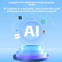 Ours en peluche intelligent Fui, compagnon IA transfrontalier, super doux, lavable, rechargeable par USB, anti-stress, en coton PP, avec maille et finition UV