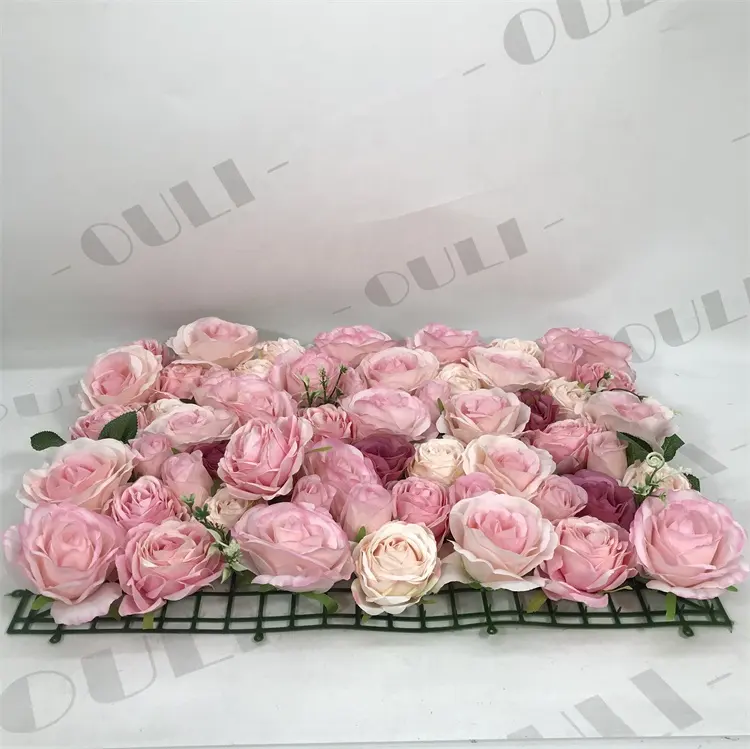 I-5002 outdoor decoration wedding rose green flower wall for nature wedding style