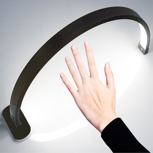 Lampe de table demi-lune dorée Fosoto 30 pouces avec pince pour téléphone, lampe UV pour ongles, idéale pour <span class=keywords><strong>lit</strong></span> de beauté, <span class=keywords><strong>bureau</strong></span> de manucure et pose de cils - Product Image 3