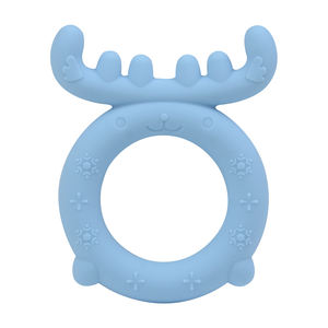 Offre Spéciale Doux <span class=keywords><strong>De</strong></span> Qualité Alimentaire sans BPA Elk Forme Bébé Jouet <span class=keywords><strong>De</strong></span> <span class=keywords><strong>Dentition</strong></span> Apaisant Bébé Anneau <span class=keywords><strong>De</strong></span> <span class=keywords><strong>Dentition</strong></span> En Silicone Poignet Mordeder - Product Image 2