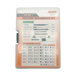 Juego de Destornilladores de Acero CRV 45 en 1, Herramienta Manual Combinada Cromada para Telecomunicaciones, Reparación de Relojes, Teléfonos Móviles y del Hogar - Product Image 6