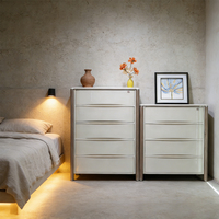 Commode de chambre sur mesure d'usine, tables de chevet, commode haute de chambre avec grande capacité, 4/5 tiroirs, rangement domestique