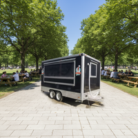 Food Truck d'extérieur avec cuisine complète, alimenté à l'énergie solaire, à double étage et entièrement équipé pour la vente de limonade