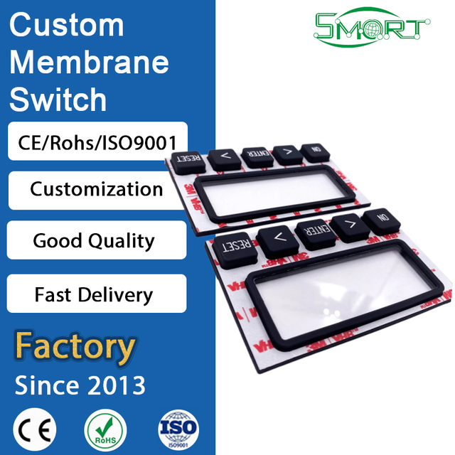 IP68 Waterproof Silicone Switch Panel Dustproof Conductive Membrane Keypad for Medical
