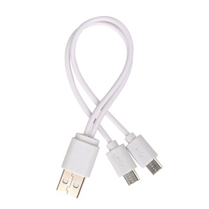 Rohs Чистый медный 2 в 1 двойной кабель Type-C короткий провод USB к Type-C зарядный кабель для передачи данных для Huawei Android USB-C кабель - Product Image 4