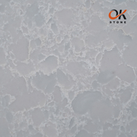 Dalles de pierre de quartz artificielle à faible teneur en silice, surface d'ingénierie, dalle de quartz imperméable, carreaux de quartz pour plans de travail