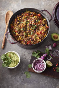 Casserole en <span class=keywords><strong>fonte</strong></span> émaillée avec couvercle Casserole en <span class=keywords><strong>fonte</strong></span> de 7 pintes avec double poignée <span class=keywords><strong>pour</strong></span> la cuisson du <span class=keywords><strong>pain</strong></span> au four - Product Image 5