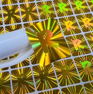 Tùy chỉnh chất lượng cao Holographic Laser chống hàng giả nhãn viod <span class=keywords><strong>Sticker</strong></span> Nhãn Hiệu Mã dán - Product Image 5