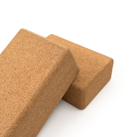 Fabrikpreis Private Label Umweltfreundliches 100% Natürliches Premium Holz-Kork Bio-Yoga-Block-Set für Übungen