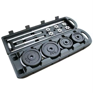 Juego de Mancuernas Ajustables de Hierro Fundido con Recubrimiento Electrostático de 50 kg, Mancuernas y Barra Multifuncionales de Hierro Fundido para Gimnasio en Casa - Product Image 1