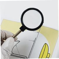 Lentille convexe, lentille grossissante convexe, grand kit de loupe, lentille en verre optique pour l'enseignement de la physique
