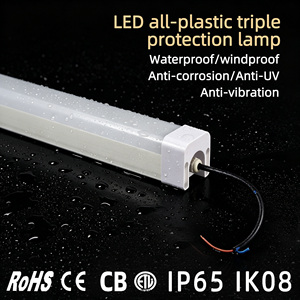 Lampada LED Industriale Tri-Proof ad Alta Luminosità 4FT 5FT PC+<span class=keywords><strong>AL</strong></span> IP65 Resistente all'Umidità per Celle Frigorifere, Supermercati, Allevamenti e Stalle - Product Image 3