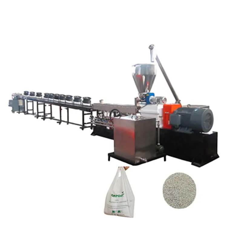 INDIAN Project PLA PBAT corn/cassava starch 100% biodegradable plastic plastic pelletizer machine