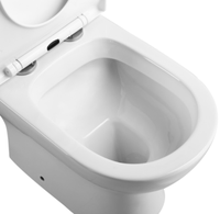 AIDI Amérique du Sud Vente chaude en céramique Inodoro Salle de bain Boîte Rim S-trap Round Two Piece Toilet