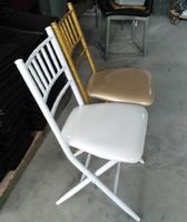 Chaise pliante Chiavari à structure métallique durable, vente en gros à prix réduit
