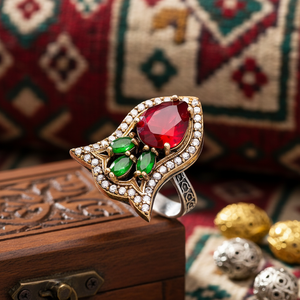 Ottoman Design for Women Wholesale Handcrafted Authentic 925 Sterling <b>Silver</b> Jewelry <b>Ring</b> - Product Image 3