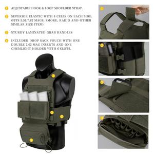 Chaleco Táctico de Entrenamiento de Élite de Nailon de Liberación Rápida Personalizado de Fábrica con Certificado ISO9001 para Hombre con Bolsa Desmontable - Product Image 5