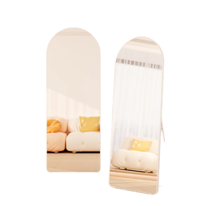 Trending Home Decor Modern Custom 3D Design Sparkle Mirrored <b>Rectangle</b> Resin <b>Wall</b> <b>Mirror</b> Any Size Arch Shape Wedding - Product Image 6
