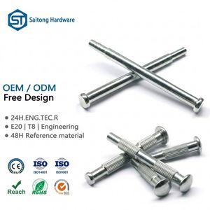 Rivets plats en acier inoxydable sur mesure de 4 mm, certifiés ISO9001, couleur personnalisée, quincaillerie de fixation ISO, machines industrielles - Product Image 1