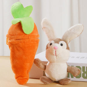 Oferta Especial: Llaveros de Peluche Suaves 3D de Conejo y Zanahoria, Colgante de Conejo para Bolsa, Regalo Antiestrés - Product Image 6