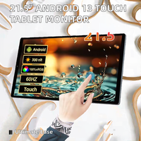 Tablette Android 21,5 pouces Écran tactile Affichage numérique LCD Écran tactile pour POS ATM Kiosque Jeux Parking Médical CCTV