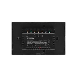Panel Táctil Cinético Inalámbrico Inteligente de 2 Botones, 10A, 100-240V, Material de PC, Interruptor de Pared con Control LED - Product Image 4