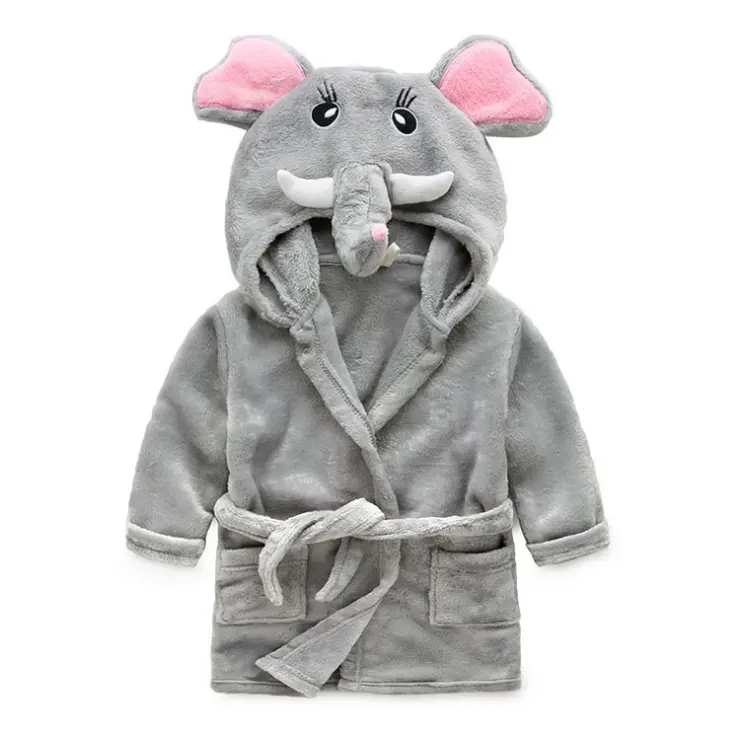100 Cotton Quilted Cute Bath Robe For Kids