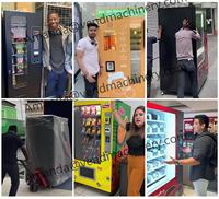 Máquina Expendedora Inteligente de Bebidas y Snacks, Sistema POS SDK con Detección Automática de Fallos, Dispensador Combinado de Bebidas para Tiendas de Campus
