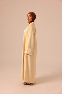 Abaya personnalisée en gros, design Ramadan, islamique, modeste, respirante pour femmes, robe de mariée musulmane été automne printemps - Product Image 5