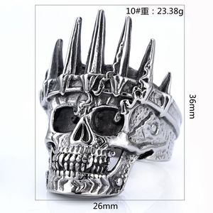 316 Edelstahl ringe für Männer Großhandel Schädel ringe liefern alle Arten von Biker Vintage Schädel ringe Wikinger Schmuck Zubehör - Product Image 5