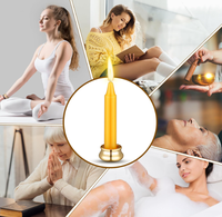 Bougies de méditation personnalisées en cire d'abeille, mini-bougies coniques sans fumée, naturelles et non parfumées pour la maison, la prière et les activités religieuses