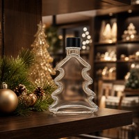 Diffuseur d'arômes en verre pour arbre de Noël avec bouchon en bois réutilisable