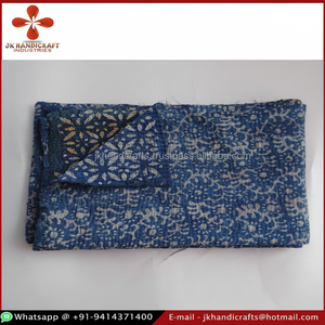 Wholesale Reversible Vintage Indigo Kantha Fabric - Product Image 1