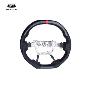 Volante y mecanismo de dirección de fibra de carbono genuina, aptos para vehículos todoterreno Land Cruiser 2016-2020. - Product Image 1