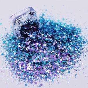 Scintillio della miscela cambiante di colore del camaleonte di scintillio del chiodo del <span class=keywords><strong>corpo</strong></span> del grado cosmetico della fabbrica per il commercio all'ingrosso - Product Image 1