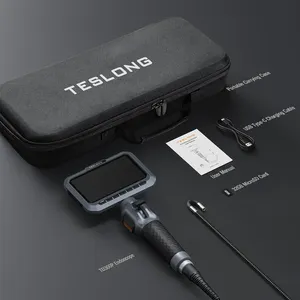 Endoscope articulé <span class=keywords><strong>TESLONG</strong></span> TD300P 5,5 mm, 1080P, écran IPS 5 pouces, caméra d'inspection bidirectionnelle à 210 degrés, tube élastique de 1,55 m - Product Image 6