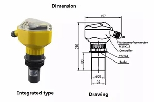 Máy Đo Lưu Lượng Kênh Mở Siêu Âm Sông Cảm Biến Mực Nước Không Tiếp Xúc 4-20mA Kỹ Thuật Số - Product Image 3
