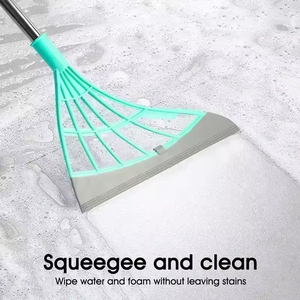 <span class=keywords><strong>Balai</strong></span> magique multifonction 2 en 1 extensible en caoutchouc et silicone en acier inoxydable - Product Image 4